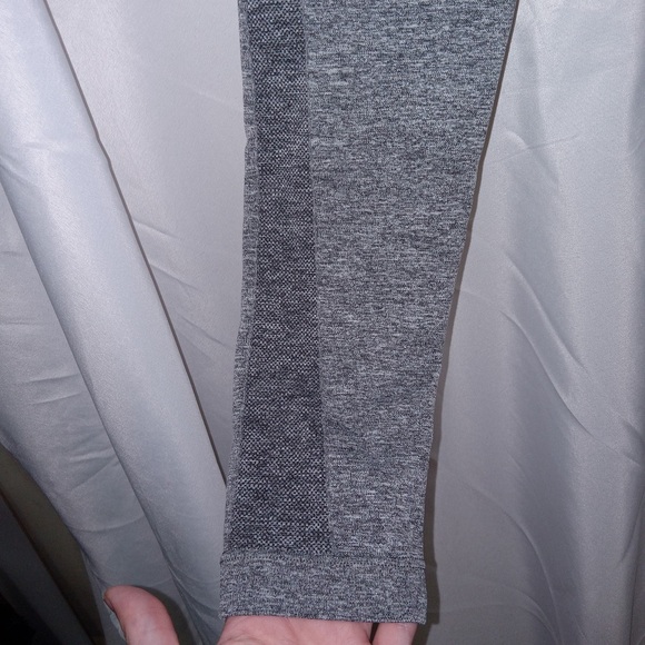 Gymshark Women's Flex High Waisted Seamless Leggings Gray Marl/Blue | Size XS - Picture 4 of 8